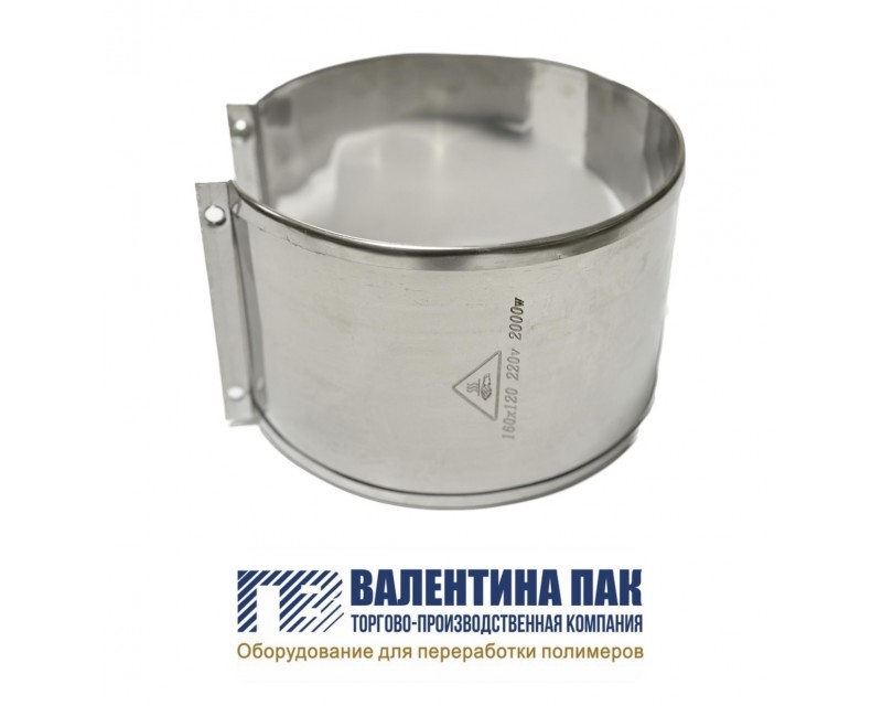 Нагреватель хомутовый с отверстием 160х120мм