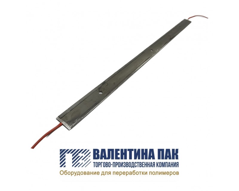 Нагреватель плоский 850х40 мм, 3 отверстия 