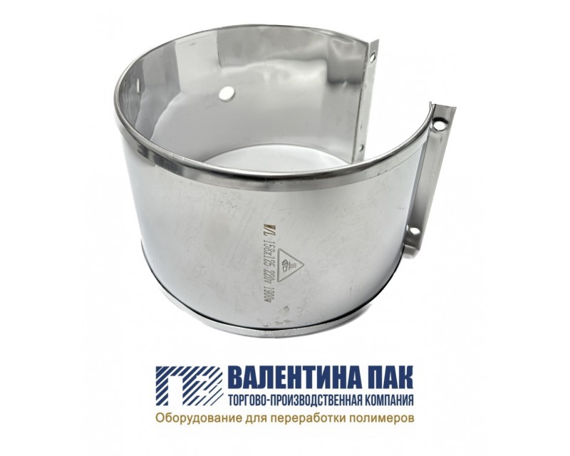 Нагреватель хомутовый с отверстием 158х125 мм