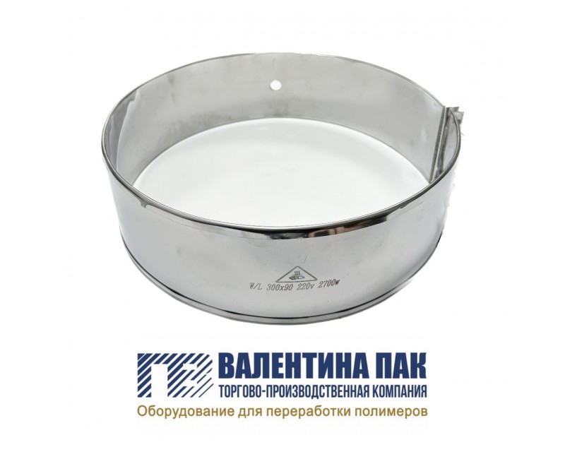 Нагреватель хомутовый с отверстием 300х90 мм