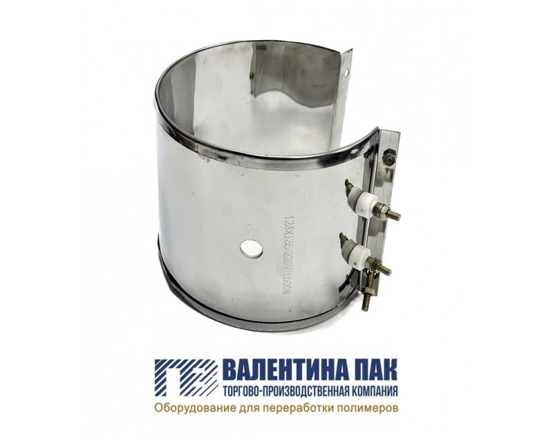 Нагреватель хомутовый с отверстием 123х135 мм