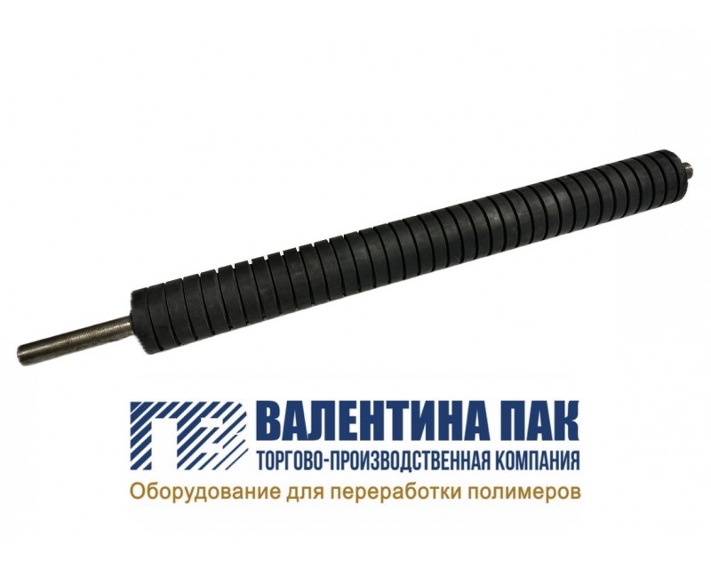 Вал резиновый 590х65мм передний, нижний