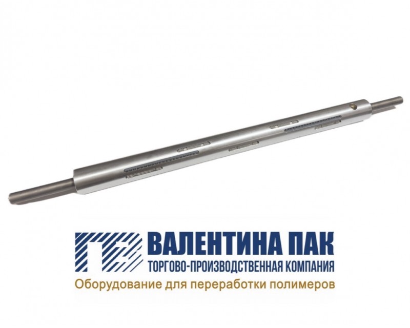 Вал пневматический 950х74 мм для экструдера 